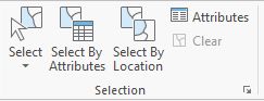 A very commonly used tool: The selection tools from the ArcGIS Pro Map Pane